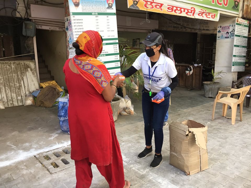 8th Distribution Drive at Bar Majra Colony, Balongi Barrier, Mohali on 16th April 2020 Drive Photo